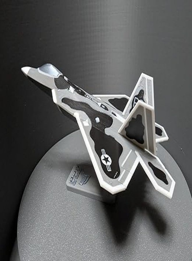 3D CRAFT Aircraft Model, F-22 Raptor Fighter Jet Display Replica, Multicolor Camouflage,Figure Toy - Image 2